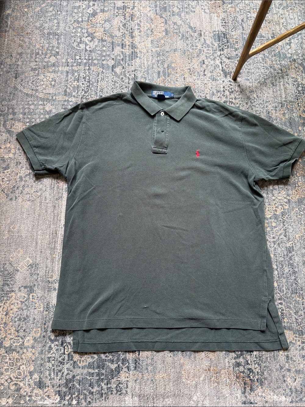 Polo by Ralph Lauren Dark Green Men’s Polo with Red Pony - L